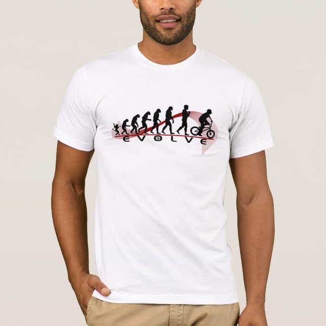 Entwickeln Sie BMX Evolutionst-stück T-Shirt (Vorderseite)