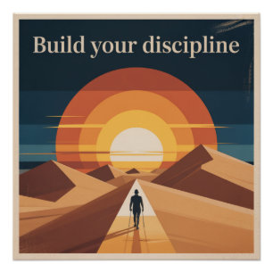 Entwickeln Sie Ihre Disziplin Poster