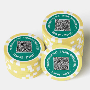 Entwickeln Sie Ihren eigenen QR-Code-Poker-Chips f Pokerchips