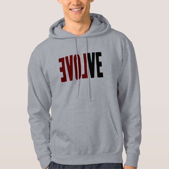 Entwickeln Sie mit LIEBE Hoodie (Vorderseite)