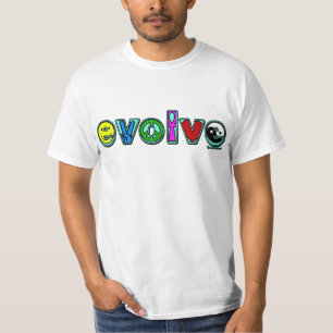 ENTWICKELN Sie mit sechs Symbolen des Friedens und T-Shirt