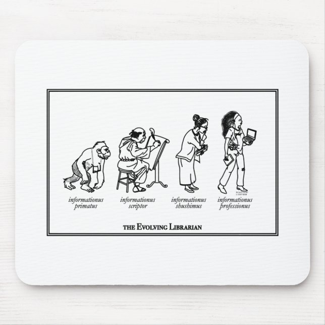 Entwickelnde BibliothekarMausunterlage Mousepad (Vorne)