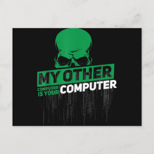 Entwickler Sysadmin Engineer Hacker Nerd Admin Cod Ankündigungspostkarte