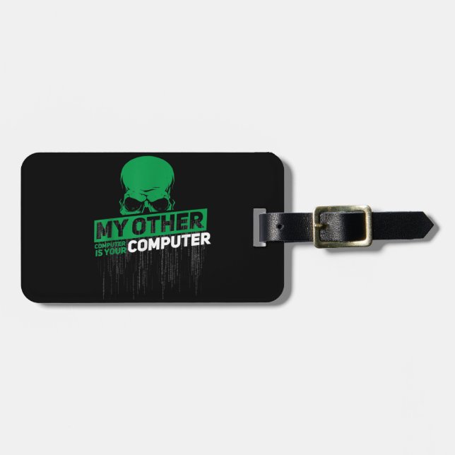 Entwickler Sysadmin Engineer Hacker Nerd Admin Cod Gepäckanhänger (Vorderseite horizontal)