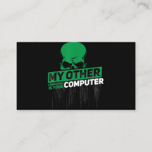 Entwickler Sysadmin Ingenieur Hacker Nerd Administ Visitenkarte