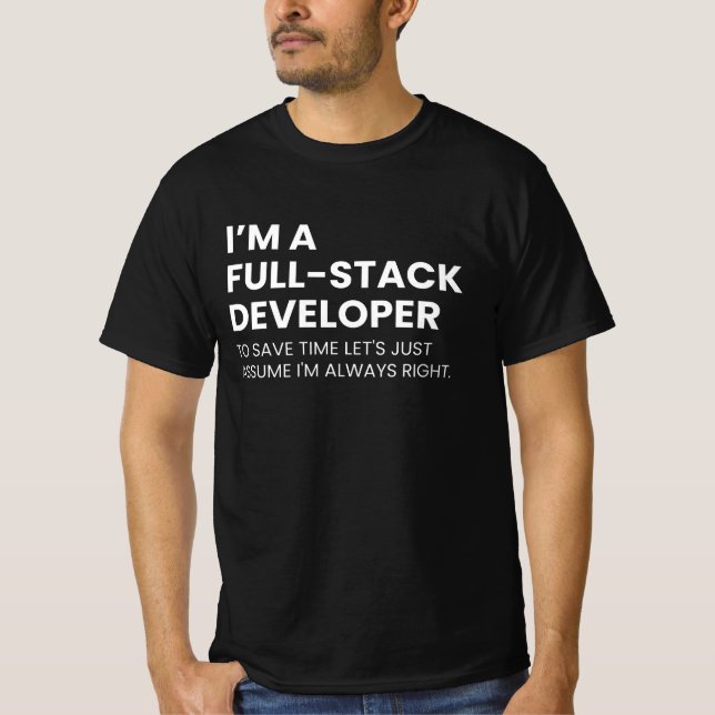 Entwickler und Programmierer Funny Sprichwort T-Shirt (Vorderseite)