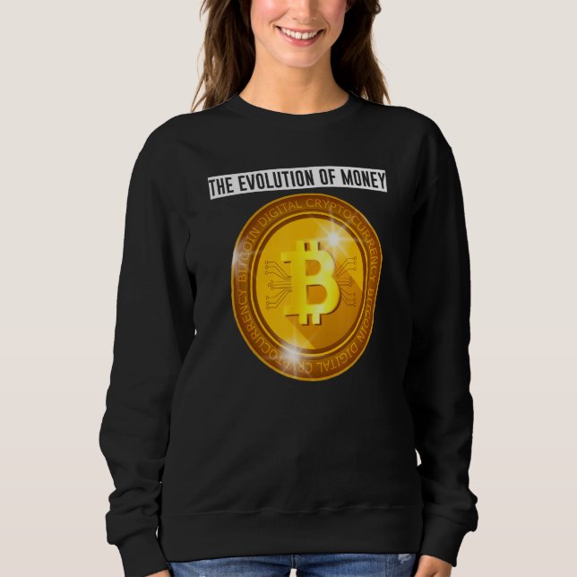Entwicklung der Evolution der Kryptowährung Sweatshirt (Vorderseite)