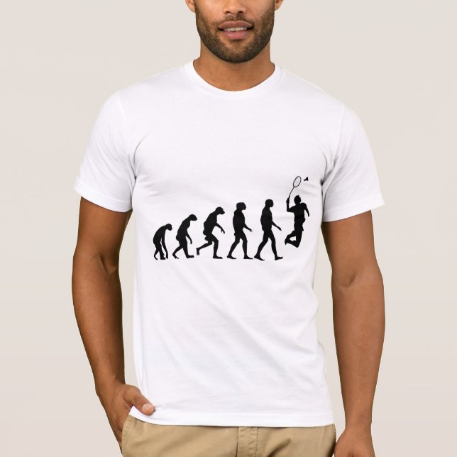 Entwicklung des Badmintons T-Shirt (Vorderseite)