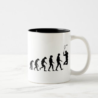 Entwicklung des Badmintonsports Zweifarbige Tasse