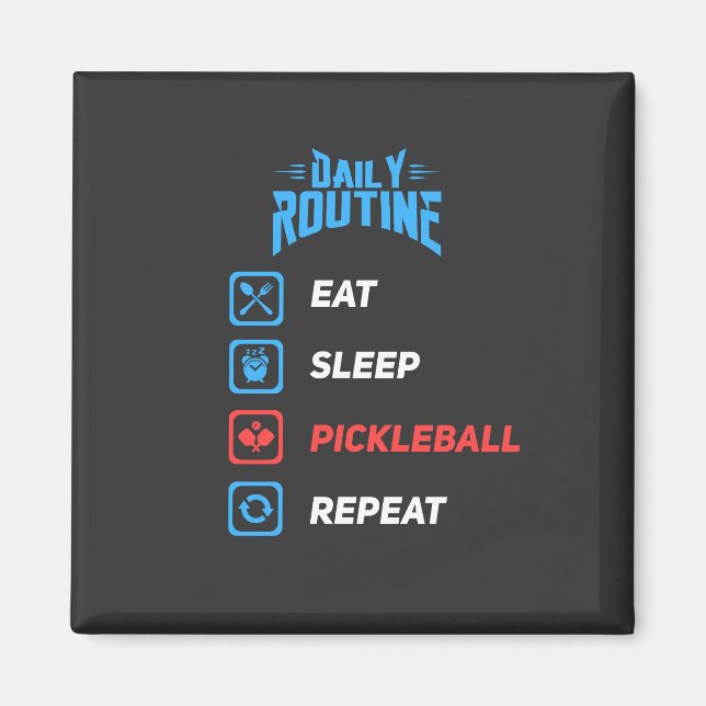 Entwicklung des Pickleball Magnet (Vorne)