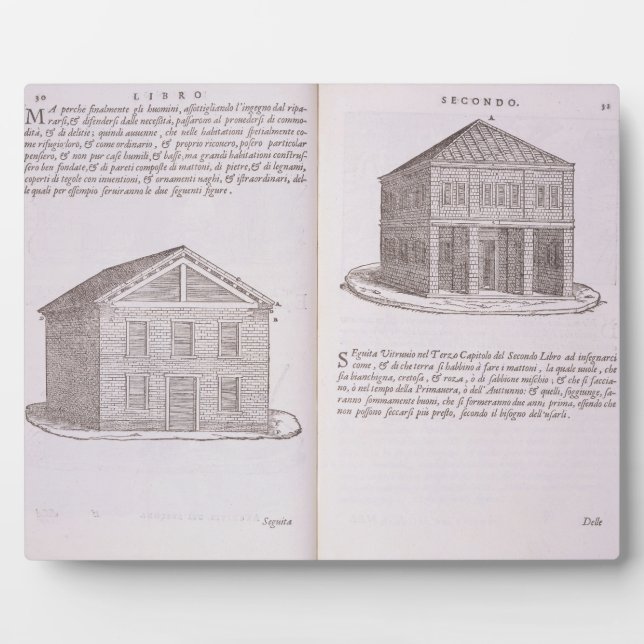 Entwicklung des Wohnungsbaus von "Della Architettu Fotoplatte (Vorderseite)