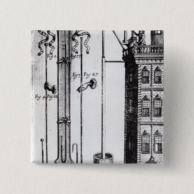 Entwicklung Roberts Boyles der Wasserpumpe Button (Vorderseite)