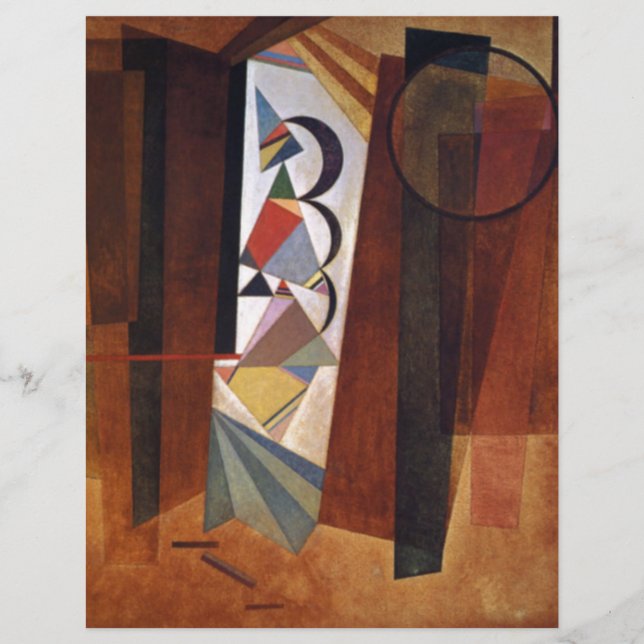 Entwicklung von Kandinsky in der braun-Abstrakten  (Vorderseite)