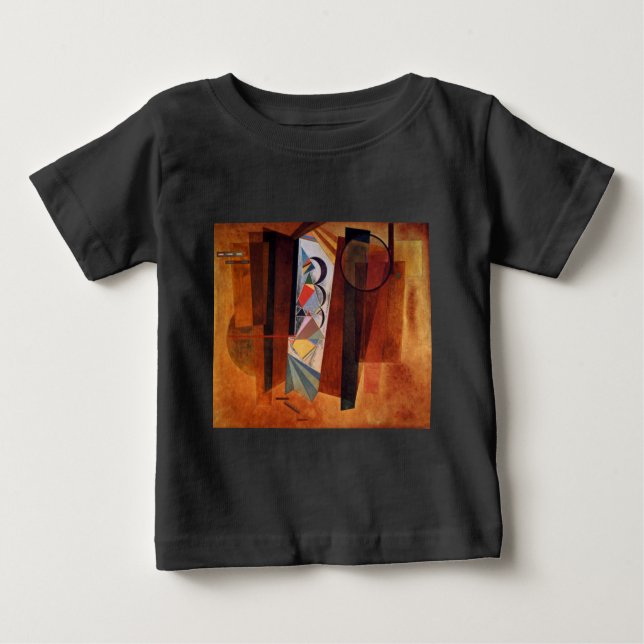 Entwicklung von Kandinsky in der braun-Abstrakten  Baby T-shirt (Vorderseite)