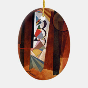 Entwicklung von Kandinsky in der braun-Abstrakten  Keramikornament