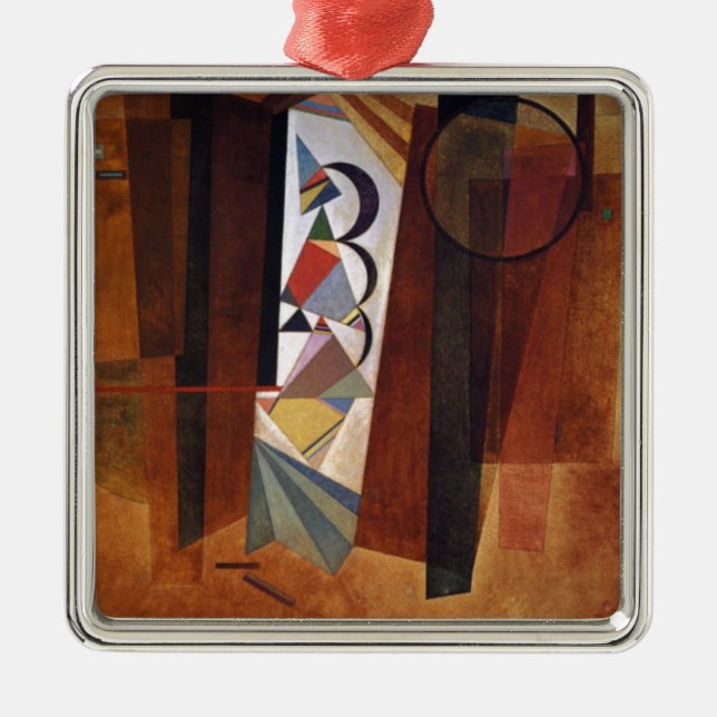 Entwicklung von Kandinsky in der braun-Abstrakten  Ornament Aus Metall (Vorne)