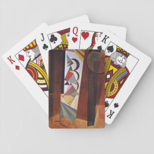 Entwicklung von Kandinsky in der braun-Abstrakten  Spielkarten