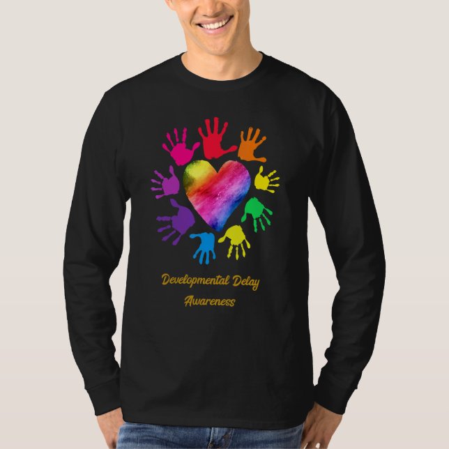 Entwicklungs-verzögerungs-Sensibilisierungshandes T-Shirt (Vorderseite)