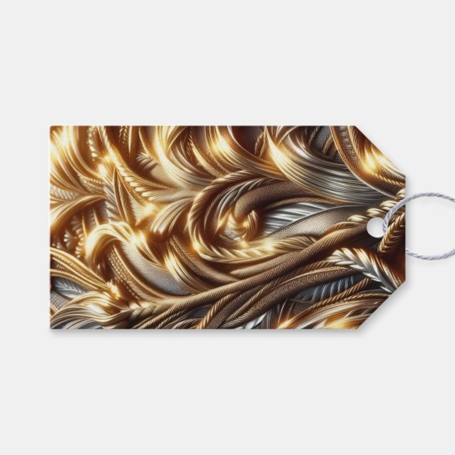 Entwined Gold  Geschenkanhänger (Vorderseite (Horizontal))