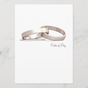 Entwined Rings Gold BLK - Orden des Tages/Zeremoni Programm