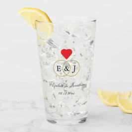 Entwined Rings Wedding Glas