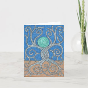 Entwined Trees Note Card Karte