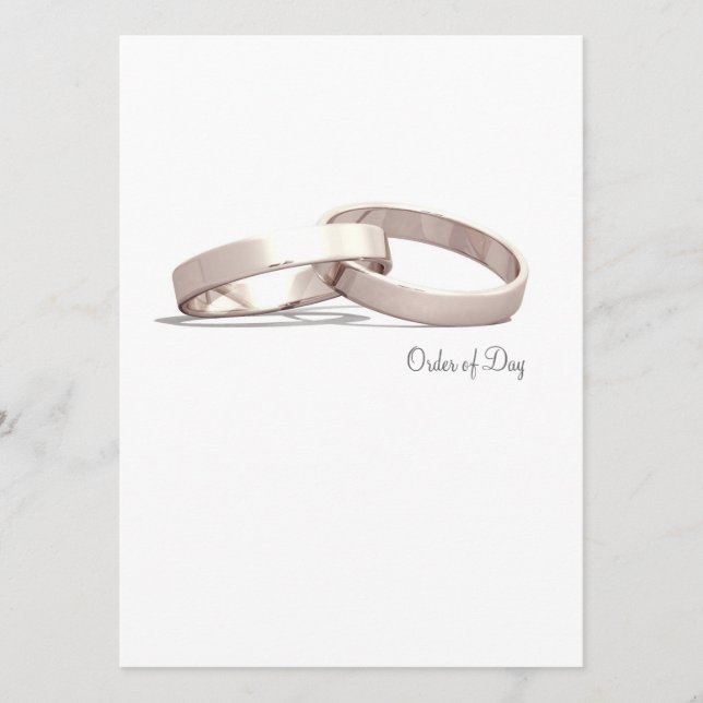 Entwinnte Rings Gold BLK - Orden des Tages/Zeremon Programm (Vorderseite)