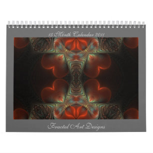 Entwirft Fraktal-Kunst 2011 Kalender