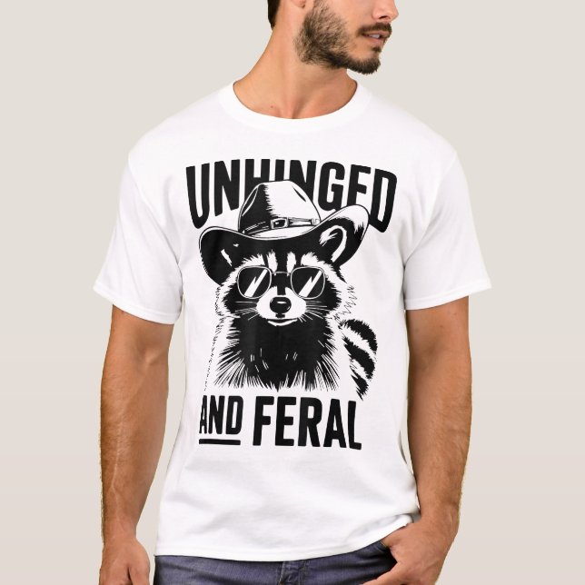 Entwirren und Wild Raccoon Cowboy Kleinkind Schrit T-Shirt (Vorderseite)