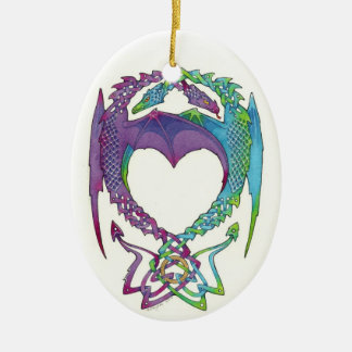 Entwirrt in der ovalen Keramikverzierung der Keramikornament