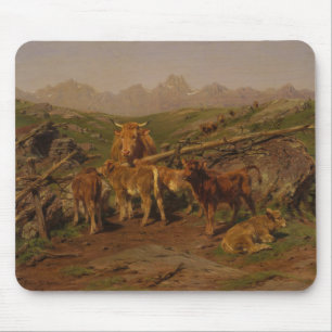 Entwöhnung der Kälber (Rinderfarm) Mousepad