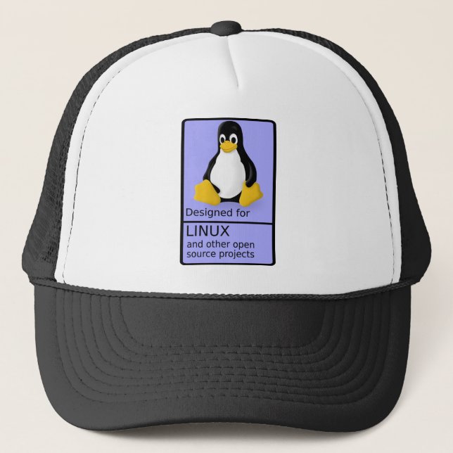 Entworfen für Linux Truckerkappe (Vorderseite)