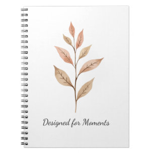Entworfen für Momente – Botanische Aquarell-Hülle Notizblock