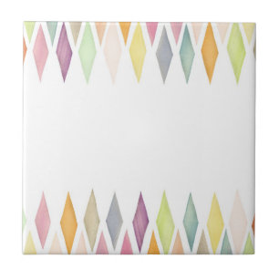 Entworfener Aquarellhintergrund Fliese