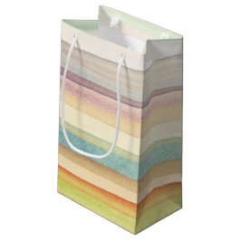 Entworfener Kunsthintergrund. Benutztes Aquarell Kleine Geschenktüte