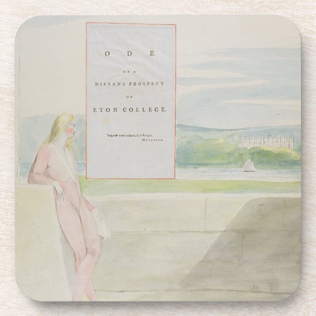 Entwurf 13 für 'Ode auf einer entfernten Aussicht Untersetzer (Vorderseite)