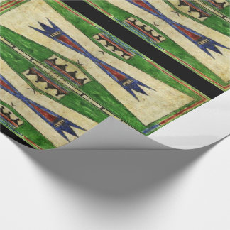 Entwurf 1880's Cheyennes Parfleche Geschenkpapier