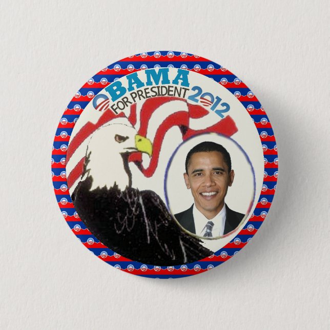 Entwurf 2012 Obama Eagle Button (Vorderseite)