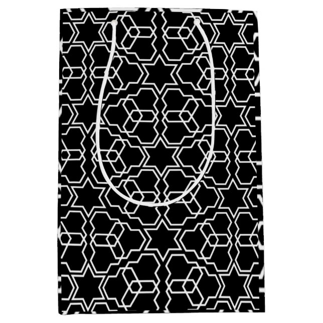 Entwurf arabischer Muster für islamisches geometri Mittlere Geschenktüte (Vorderseite)