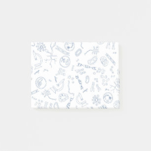 Entwurf biologischer wissenschaftlicher Diagramme Post-it Klebezettel