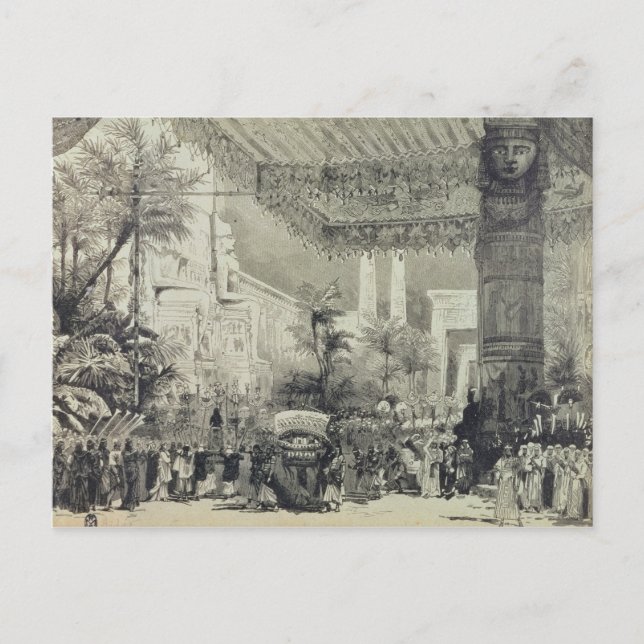 Entwurf der Bühne für den endgültigen Rechtsakt Postkarte (Vorderseite)