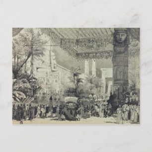 Entwurf der Bühne für den endgültigen Rechtsakt Postkarte