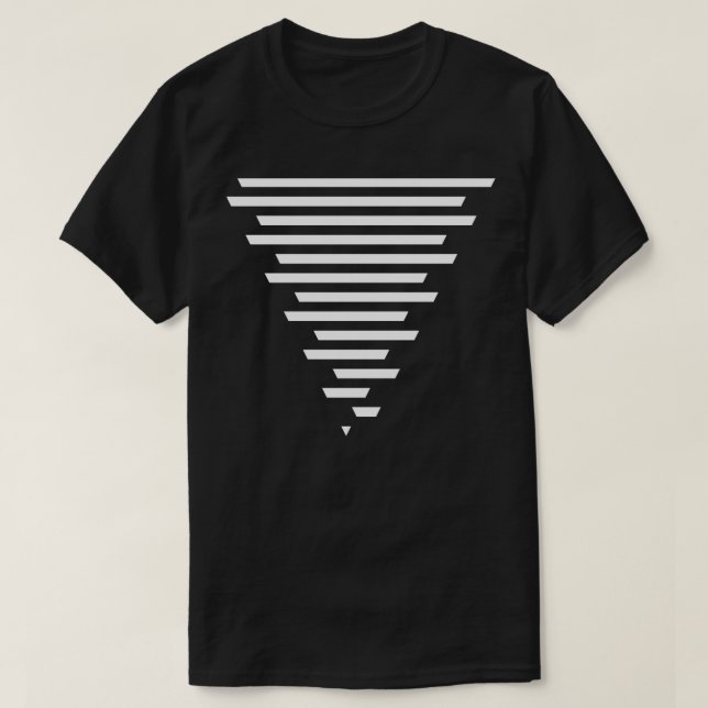 Entwurf der Dreieckslinien 2 T-Shirt (Design vorne)