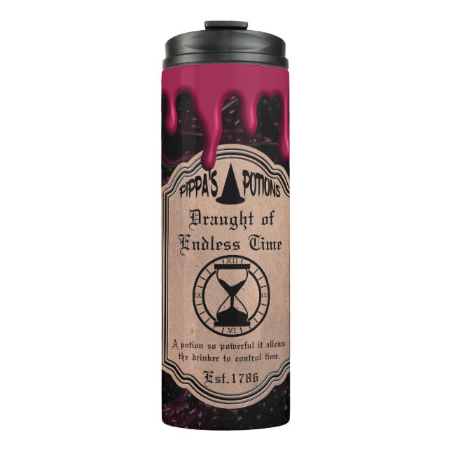 Entwurf der endlosen Zeit Thermosbecher (Vorderseite)