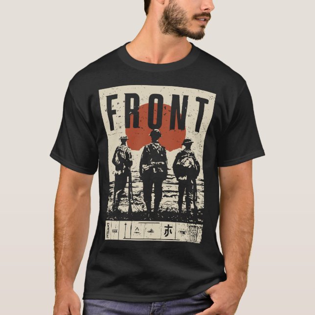 Entwurf der Frontline-Bruderschaft von Soldaten T-Shirt (Vorderseite)