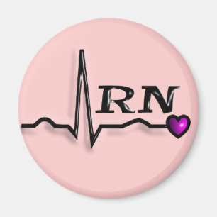 Entwurf der Krankenschwester-"RN" der Geschenk-QRS Magnet