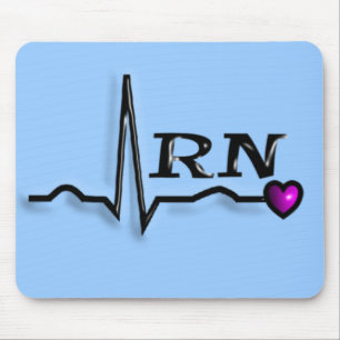 Entwurf der Krankenschwester-"RN" der Geschenk-QRS Mousepad