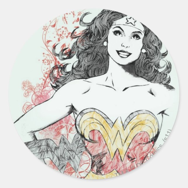 Entwurf der Natur 3 Runder Aufkleber (Vorderseite)