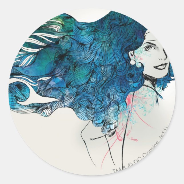 Entwurf der Natur 5 Runder Aufkleber (Vorderseite)