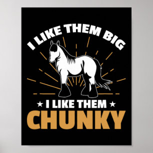 Entwurf der Pferdezucht für einen Clydesdale-Reite Poster